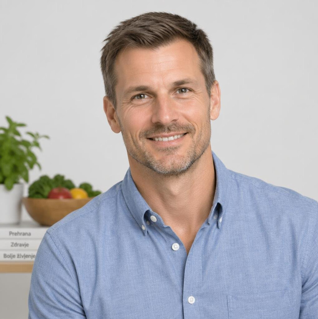 Portrait of a Slovenian male nutrition coach smiling