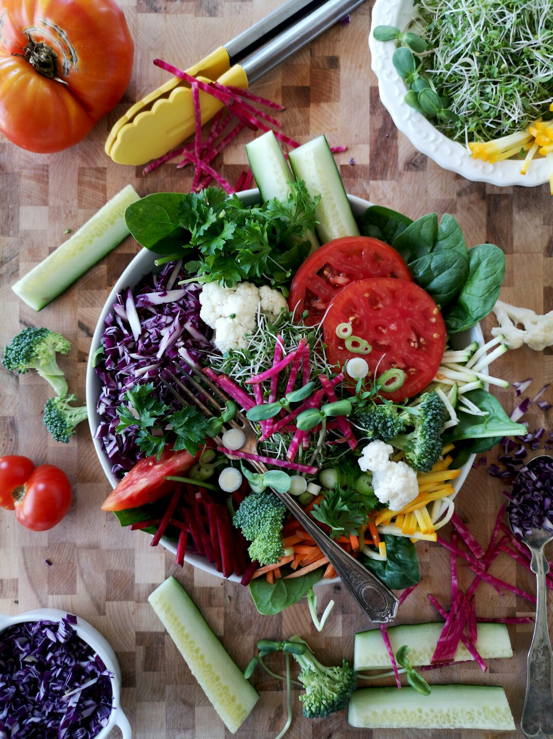 colorful vegetable salad